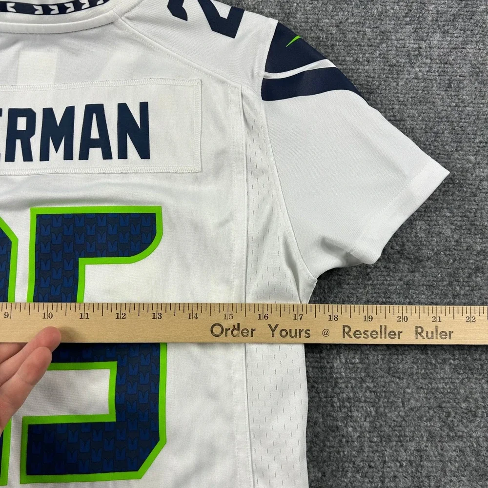 Nike Richard Sherman Seahawks Jersey‎ Womens Small White #25 On Field 478624-100